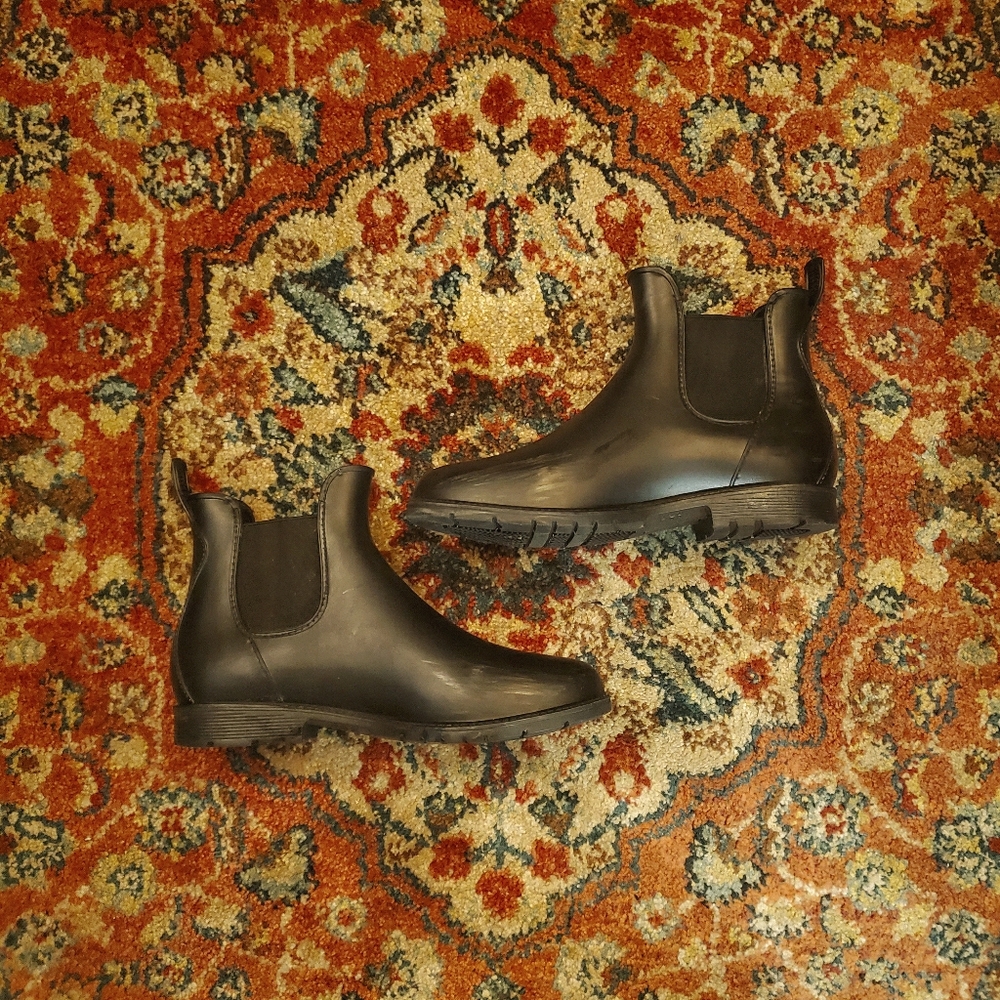 Rubber Chelsea Boots